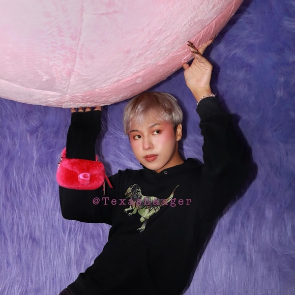 NWT Coach Tabby 12 Lil Nas X Edition Shoulder Bag Silver/Bright Fushia - Picture 9 of 16